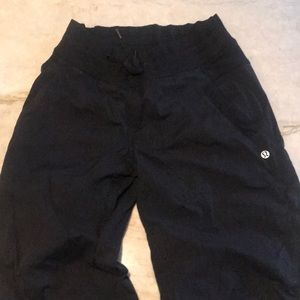 Lululemon track yoga pants black size 4